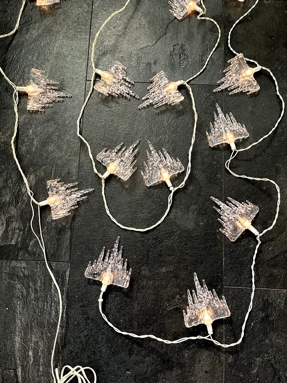 20 Vintage Hanging Melting Icicle Christmas Tree Fairy Lights Xmas Decorations photo for sale