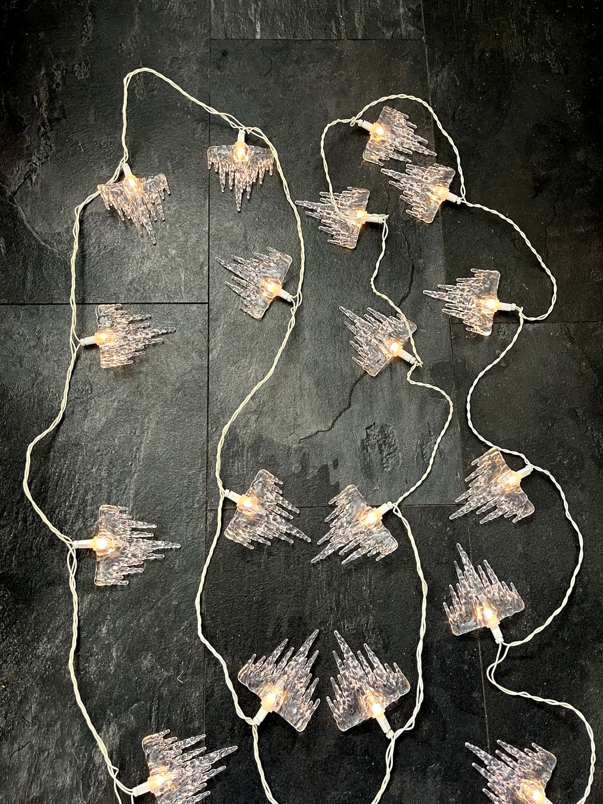 20 Vintage Hanging Melting Icicle Christmas Tree Fairy Lights Xmas Decorations photo Home Decor