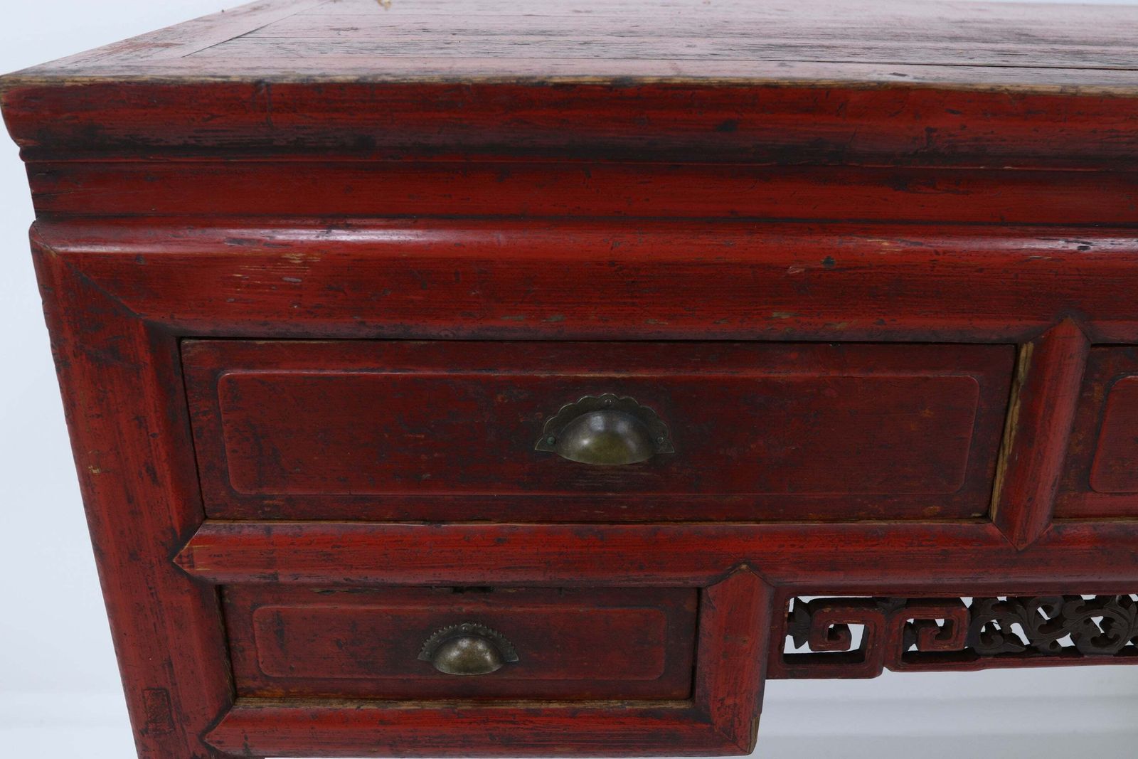 Early 20th Century Red Lacquered Chinese Console Table photo buy