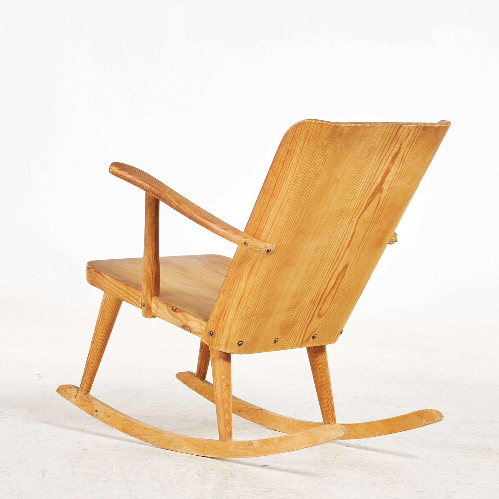 Beautiful Swedish Vintage Rocking Chair, By Göran Malmvall Model "513" photo for sale