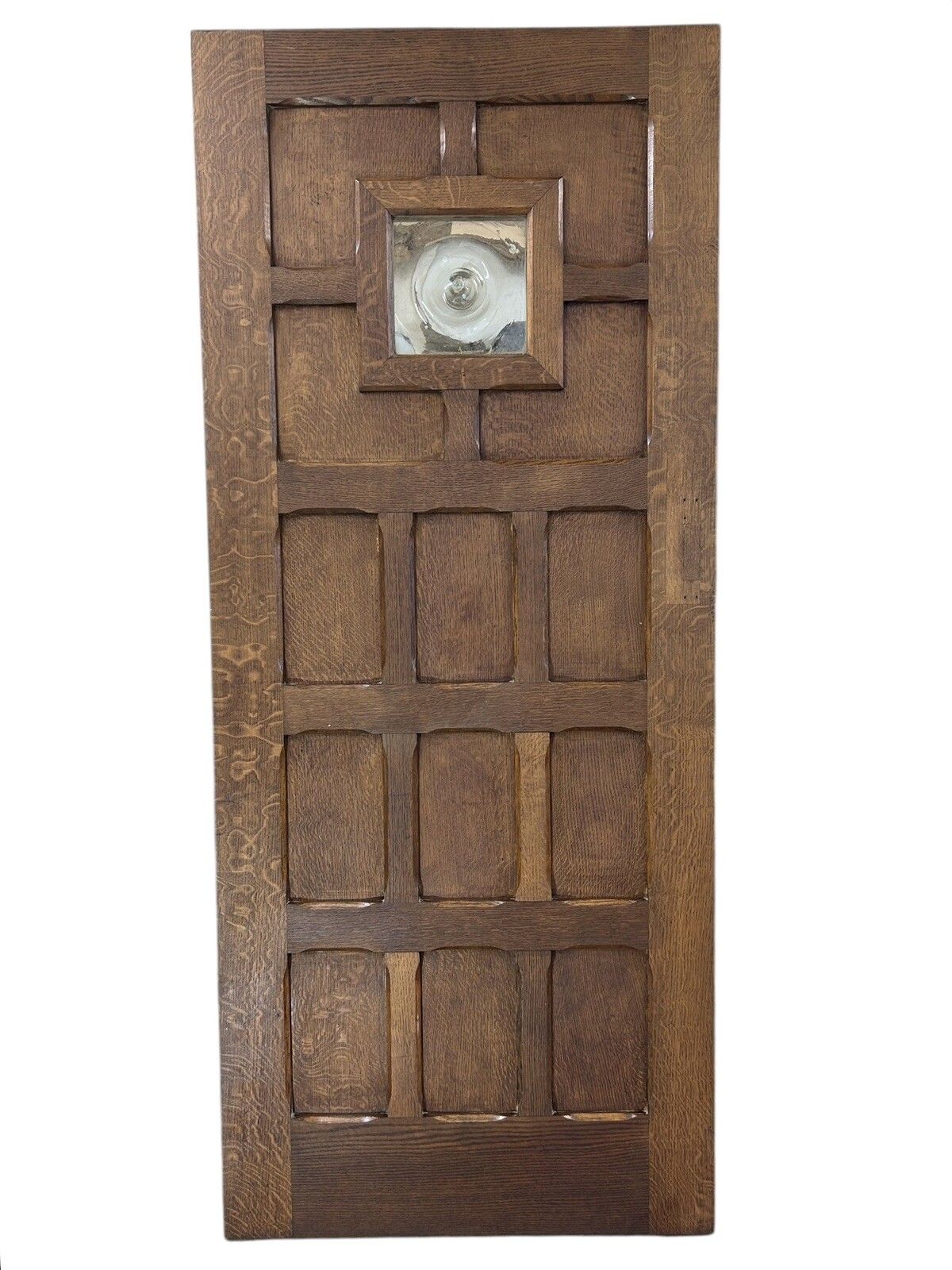 Solid Oak Front Door Antique Period Reclaimed Old Hardwood Glass Refurbished