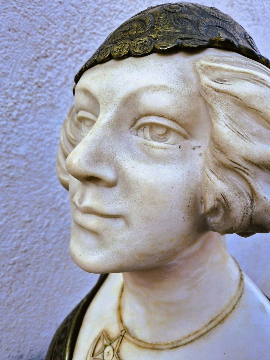 Charny, Bust Of An Oriental Woman In Marble, Late 19th Early 20th Century photo 2400.0