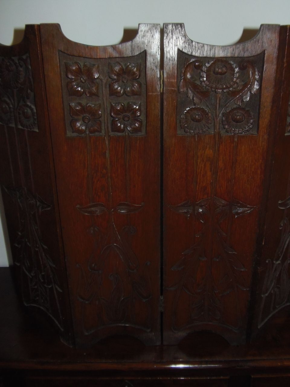 Arts And Crafts Oak Folding Screen . Arthur Simpson . photo vinterior