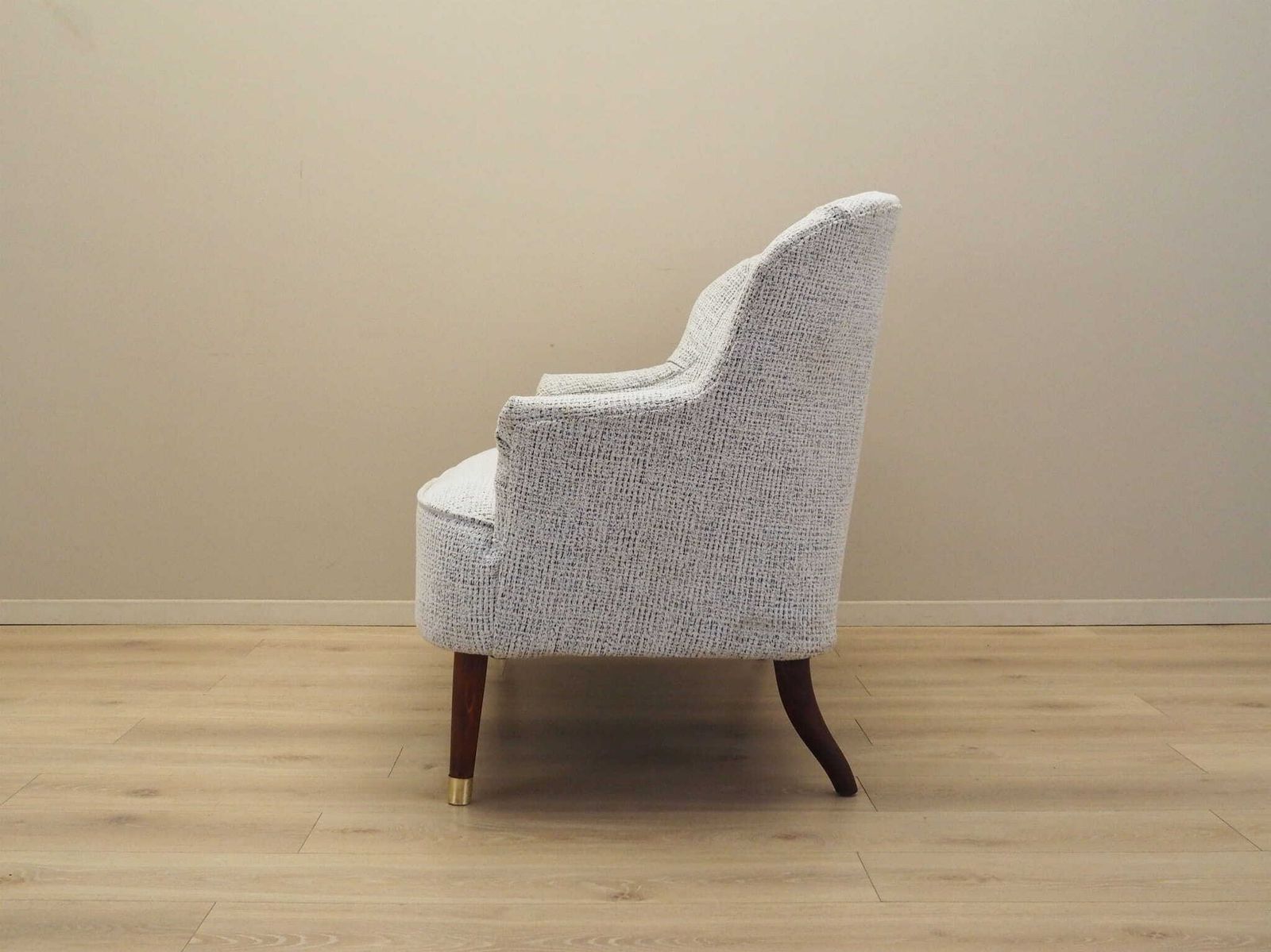 Sofa White Melange, Italian Design, 1960s, Production: Italy photo vinterior