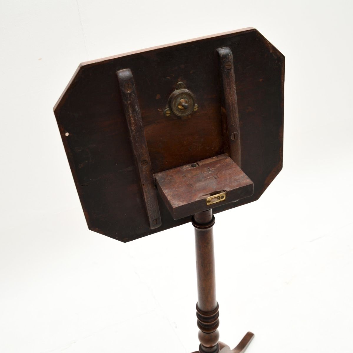 Antique Georgian Mahogany Tilt Top Side Table photo vinterior