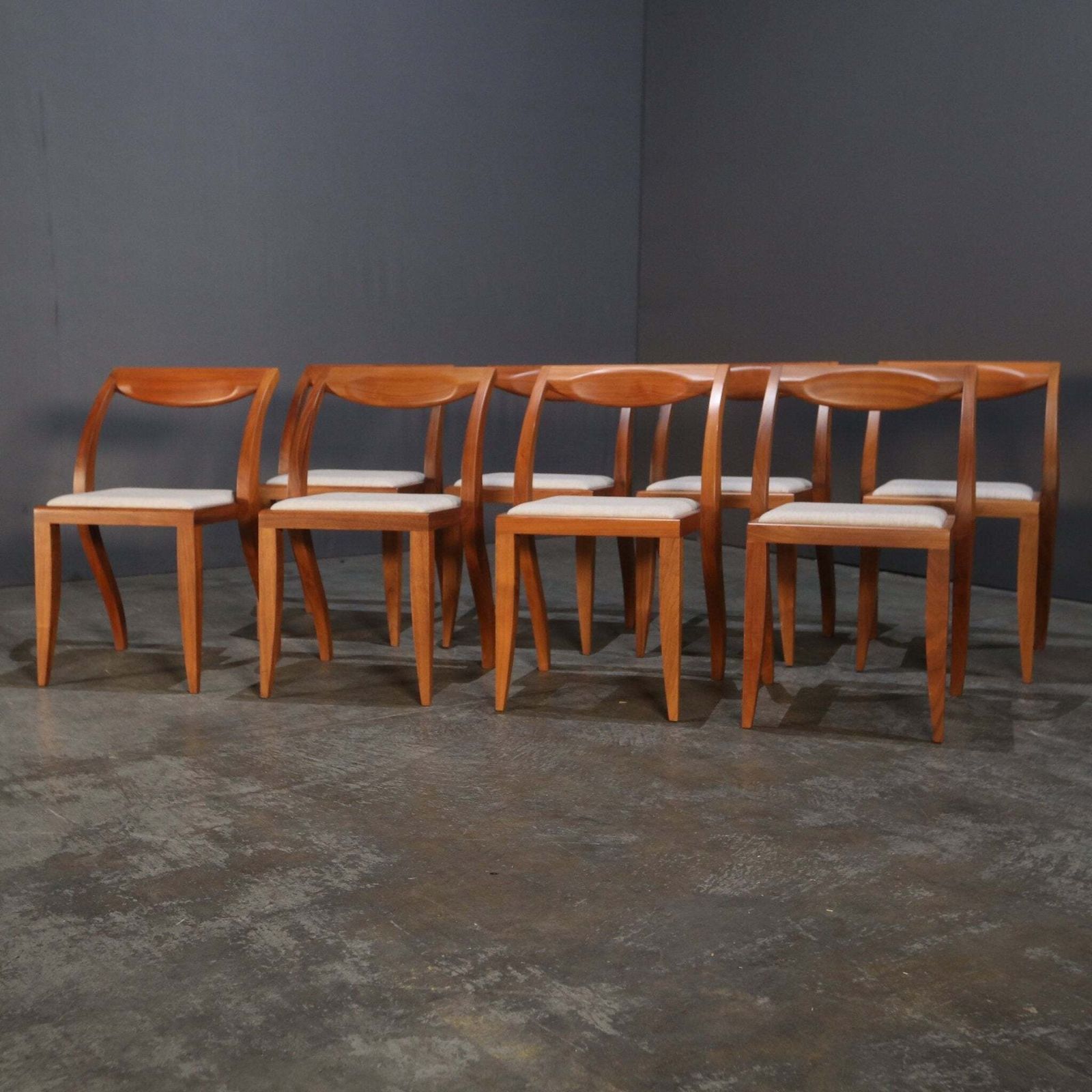Porada Arlekin Dining Chair By E. Gottein & G.F. Coltella, Set Of Eight photo vintage