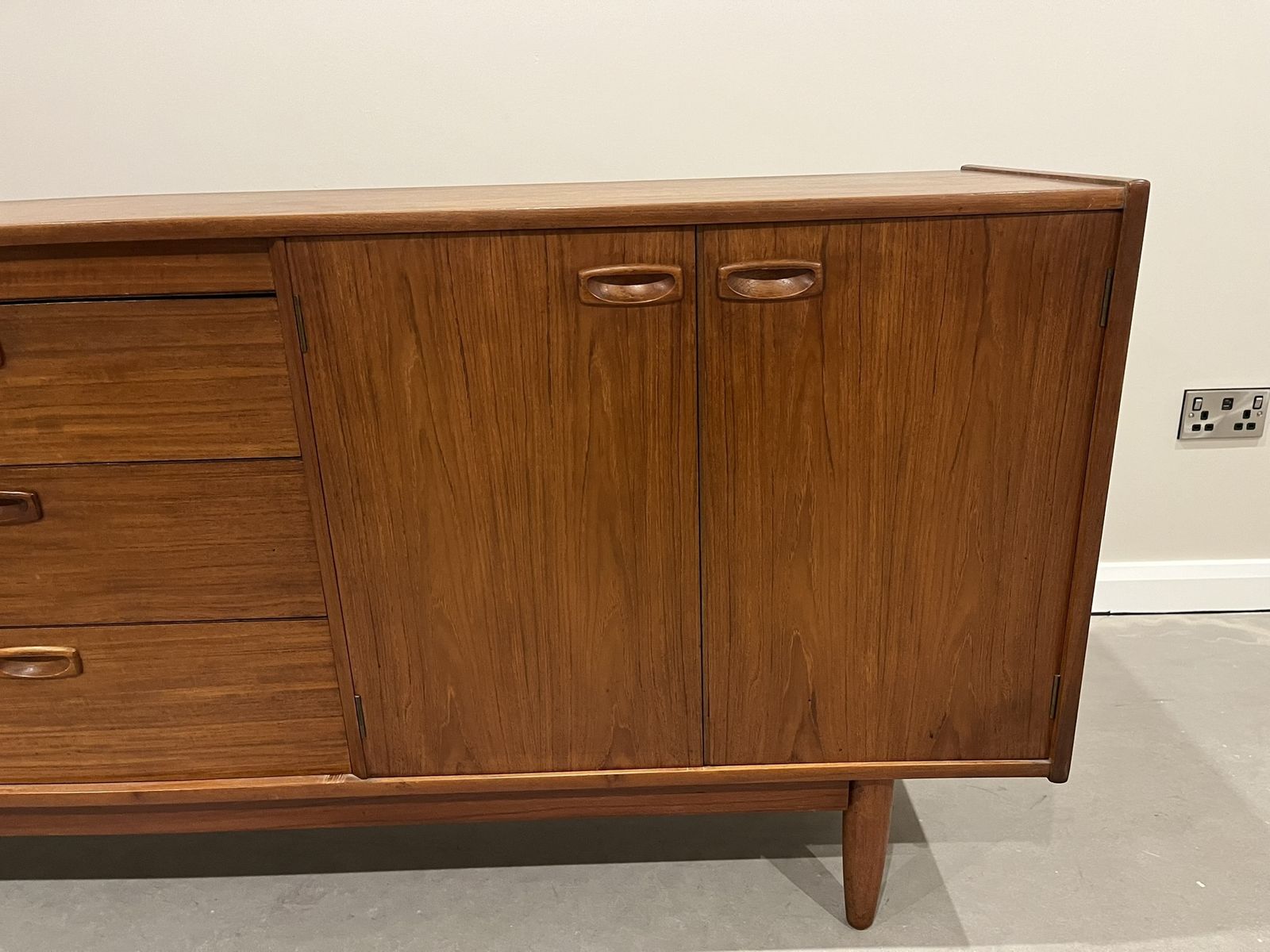 Furniture Mid Century Teak Sideboard By John Herbert For A. Younger Ltd, 1960's photo