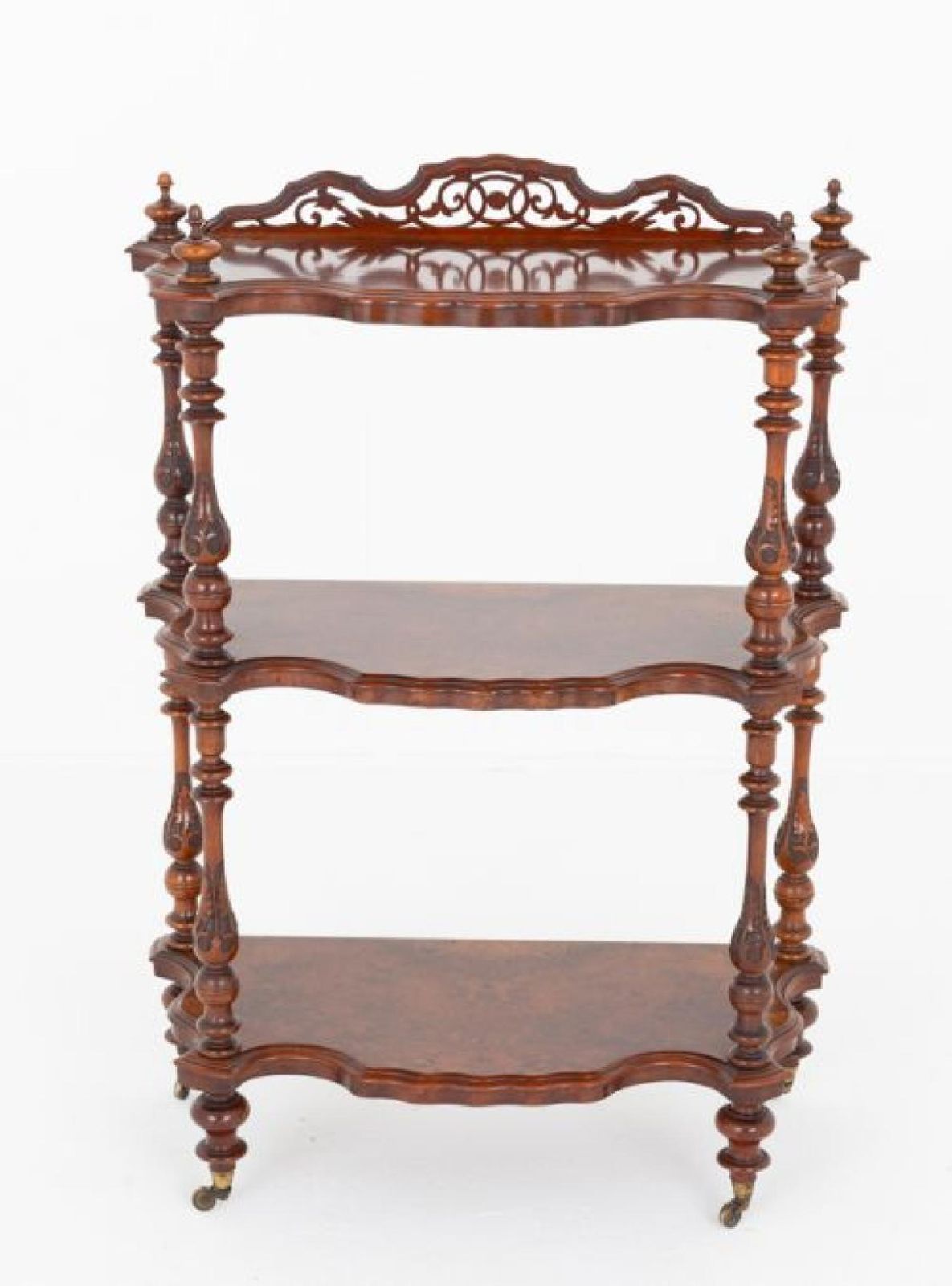 Victorian Whatnot Bookshelf Walnut 1850 photo 1450.0