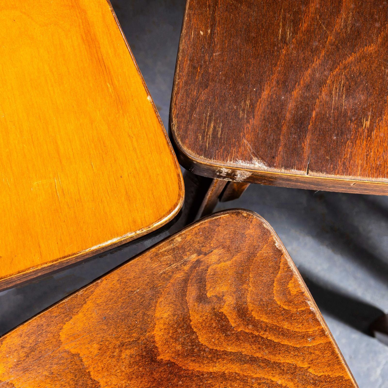 1950’s Dark Shaker Baumann Bentwood Dining Chairs – Set Of Six photo for sale