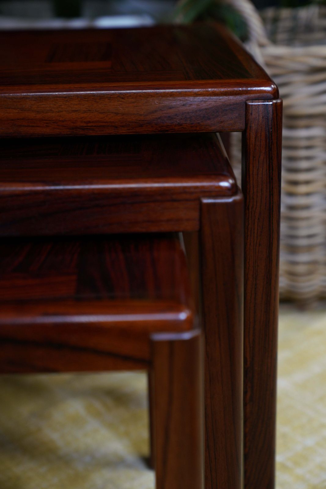 photo furniture Danish Mid Century Rosewood Nest Of Tables By Vejle Stole Möbelfabrik, Denmark, 1960s – Set Of 3
