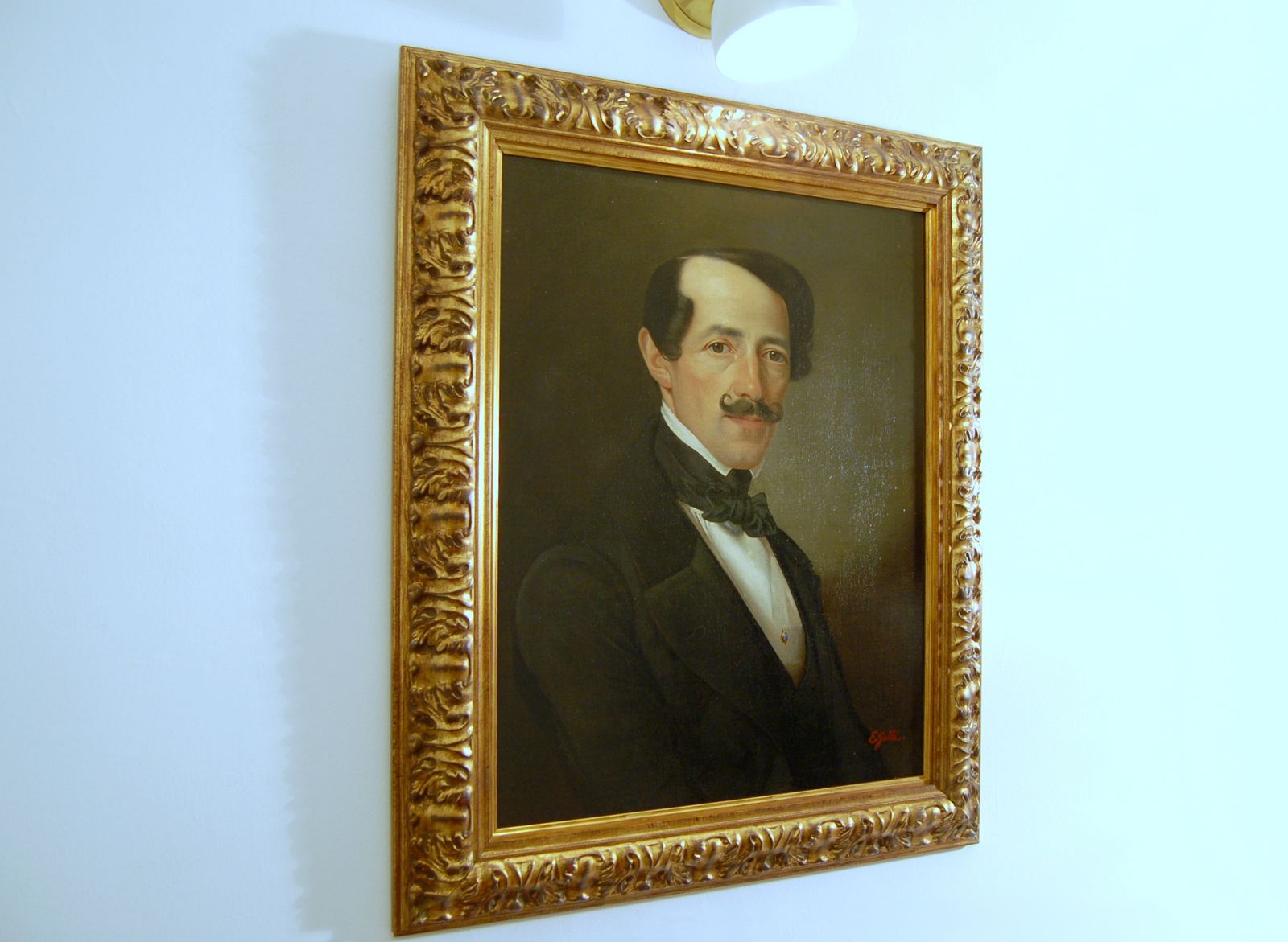 Emilio Galli ( XX ) Oil On Canvas   Portrait Of Gaetano Donizetti photo for sale