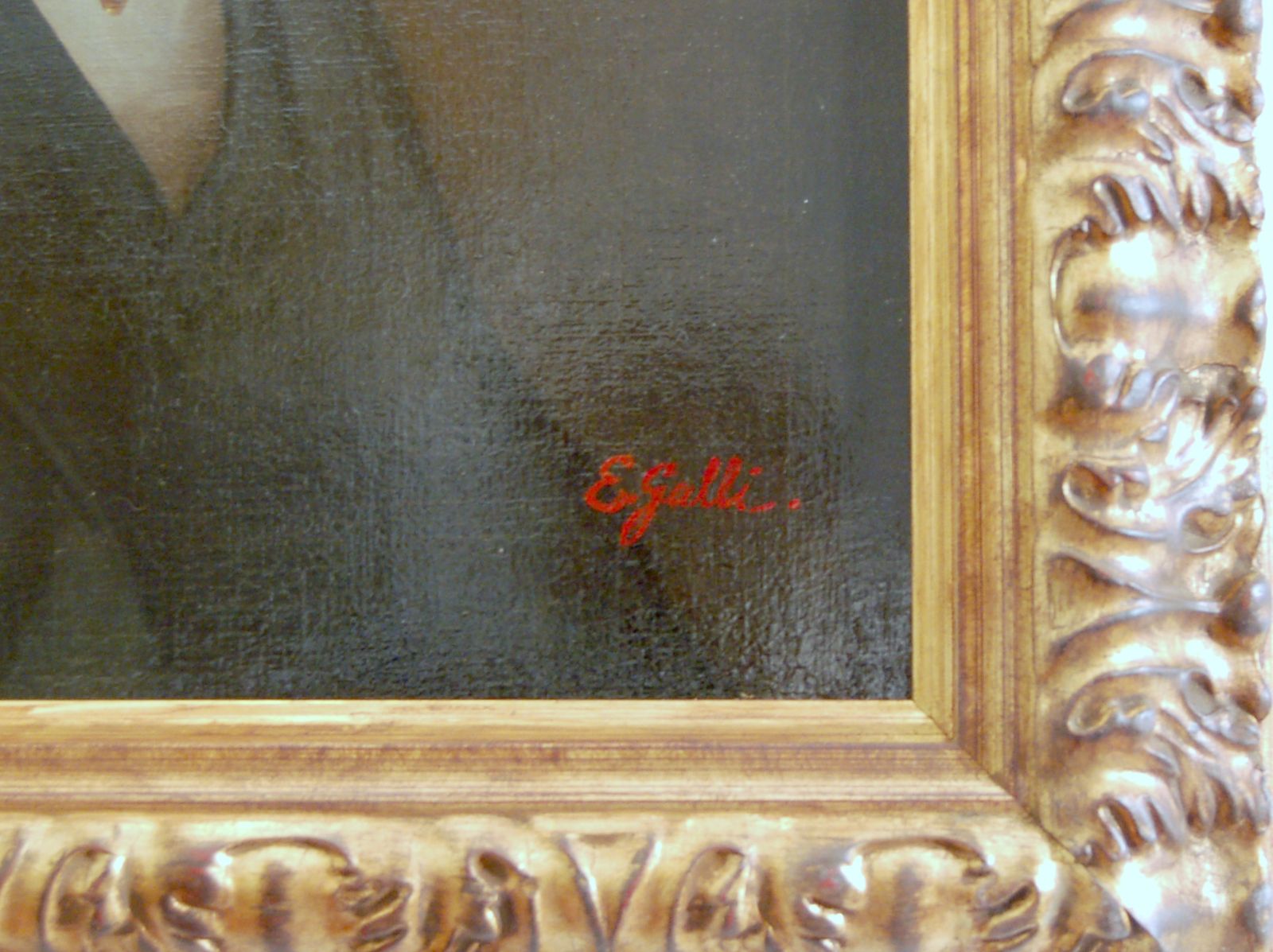 Emilio Galli ( XX ) Oil On Canvas   Portrait Of Gaetano Donizetti photo buy