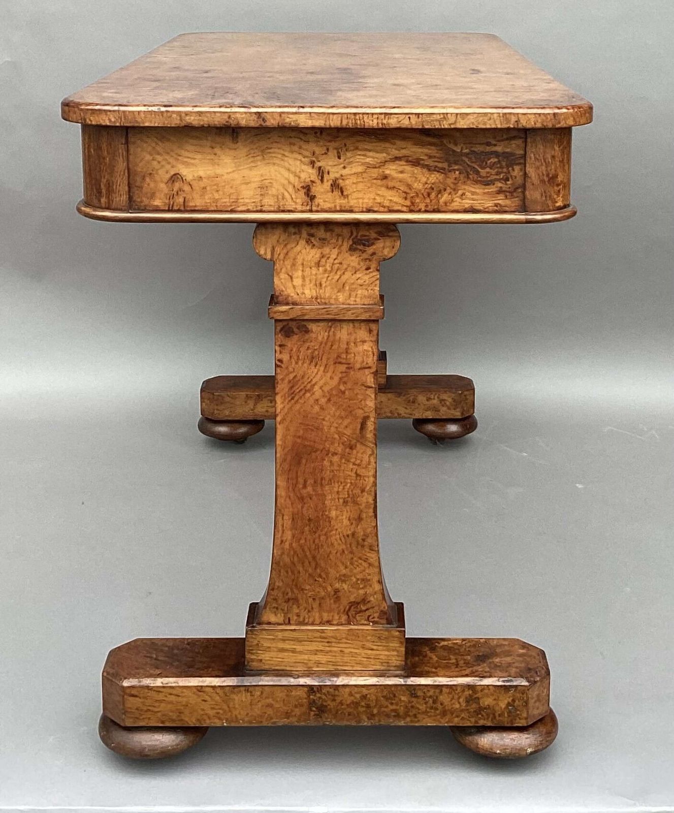 Good Mid C19th Burr And Pollard Oak Centre Table; James Winter & Sons, London photo buy