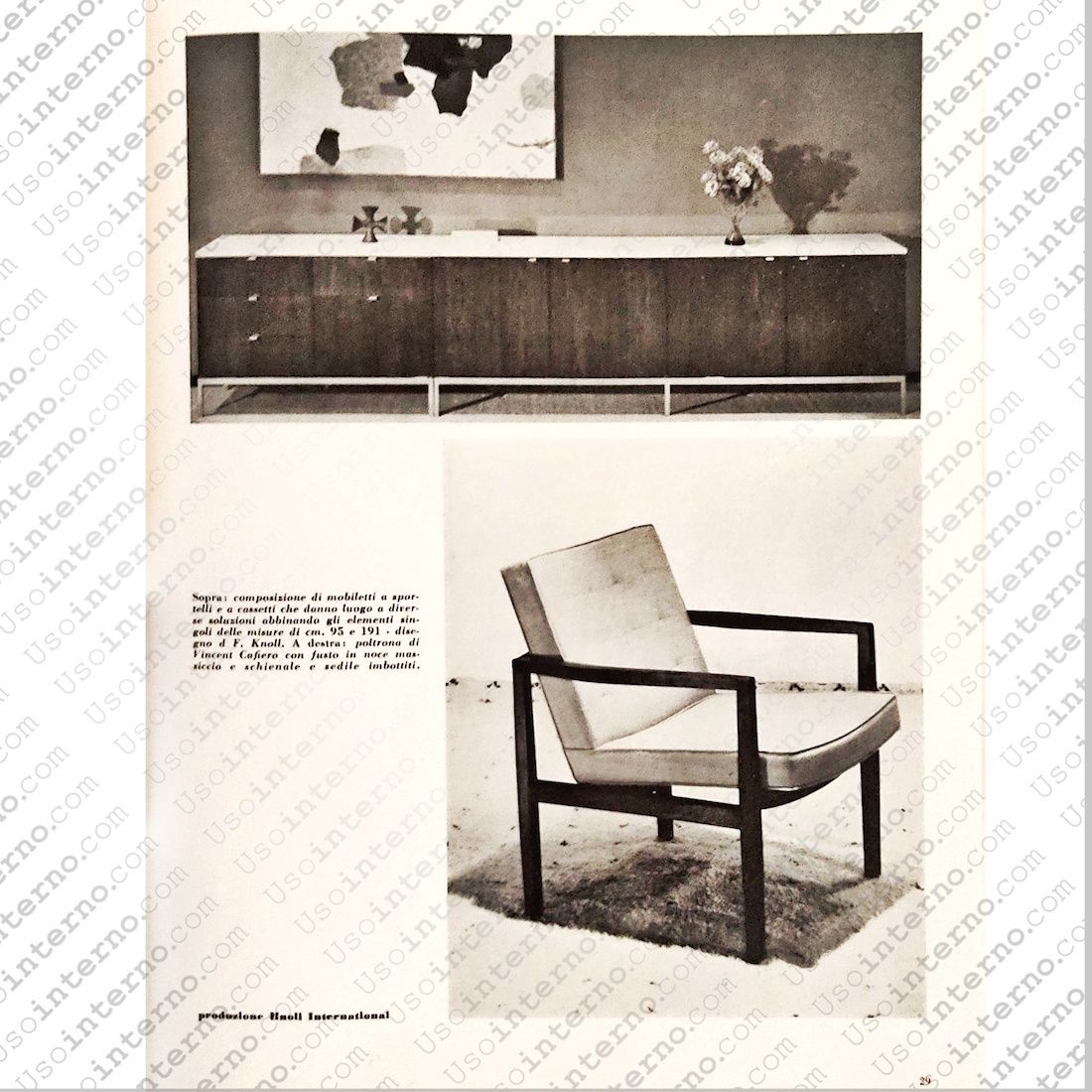 photo vinterior Armchair By Vincent Cafiero For Knoll International, 1960s
