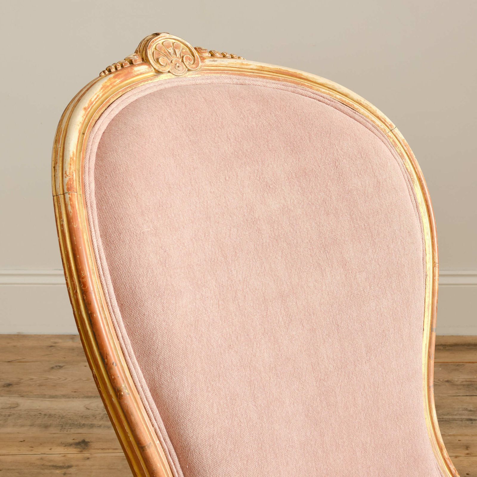 Furniture 19th Century Giltwood Slipper Chair Attributed To Lamb Of Manchester photo