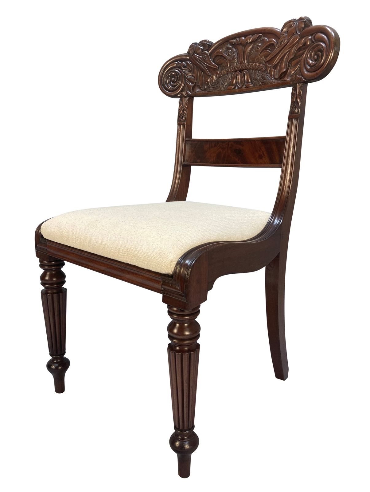A Set Of Four William IV Anglo Indian Dining Chairs photo for sale