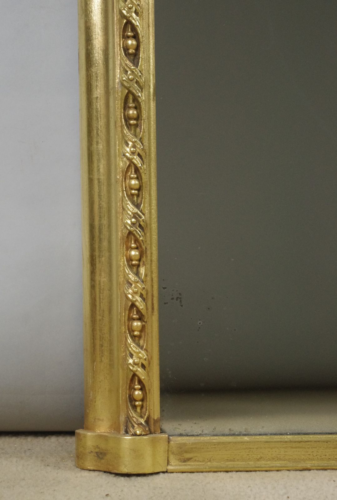 Victorian Gilt Large Arch Top Overmantle Mirror photo 1995.0