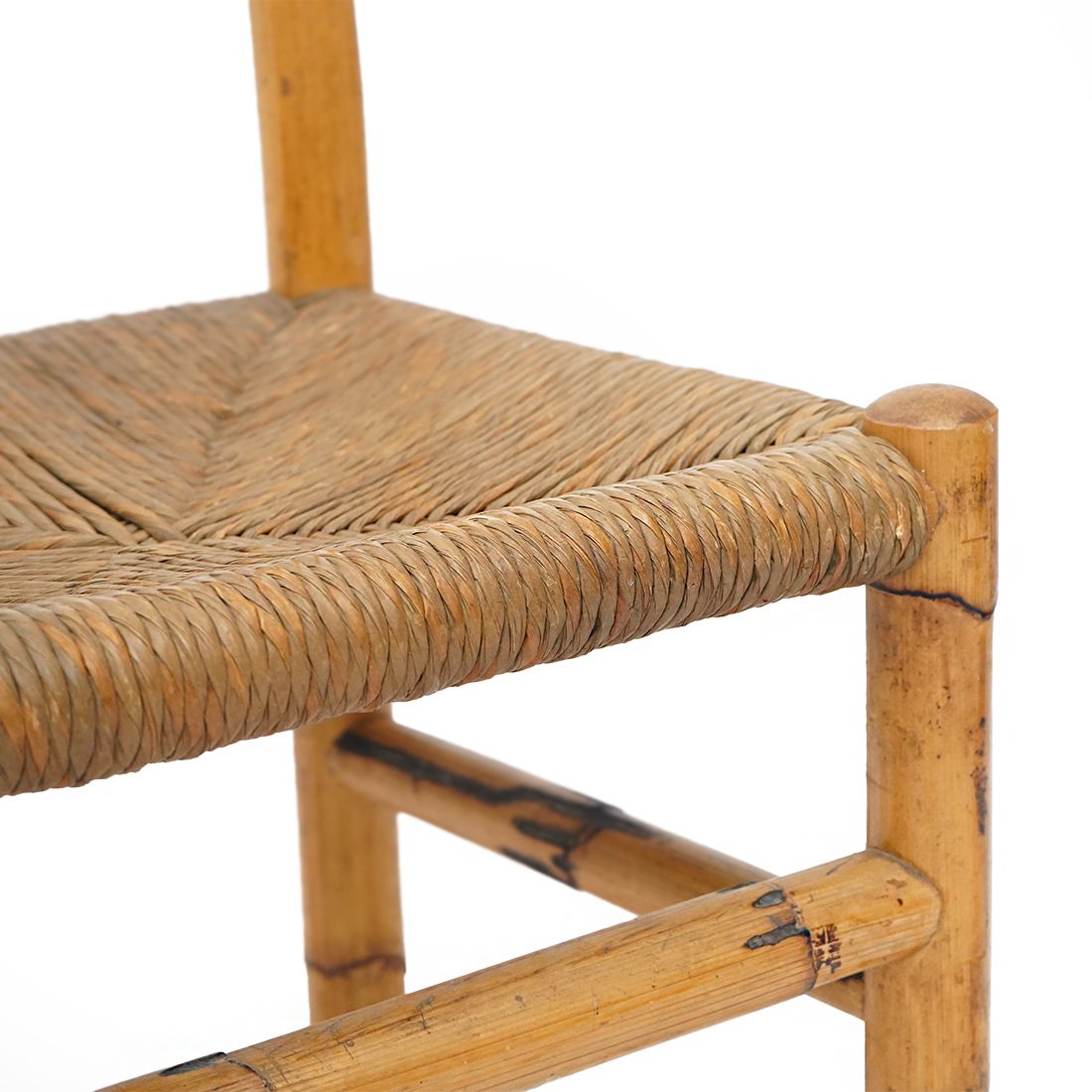 4 Chairs In Rattan And Woven Straw, 1960s photo furniture