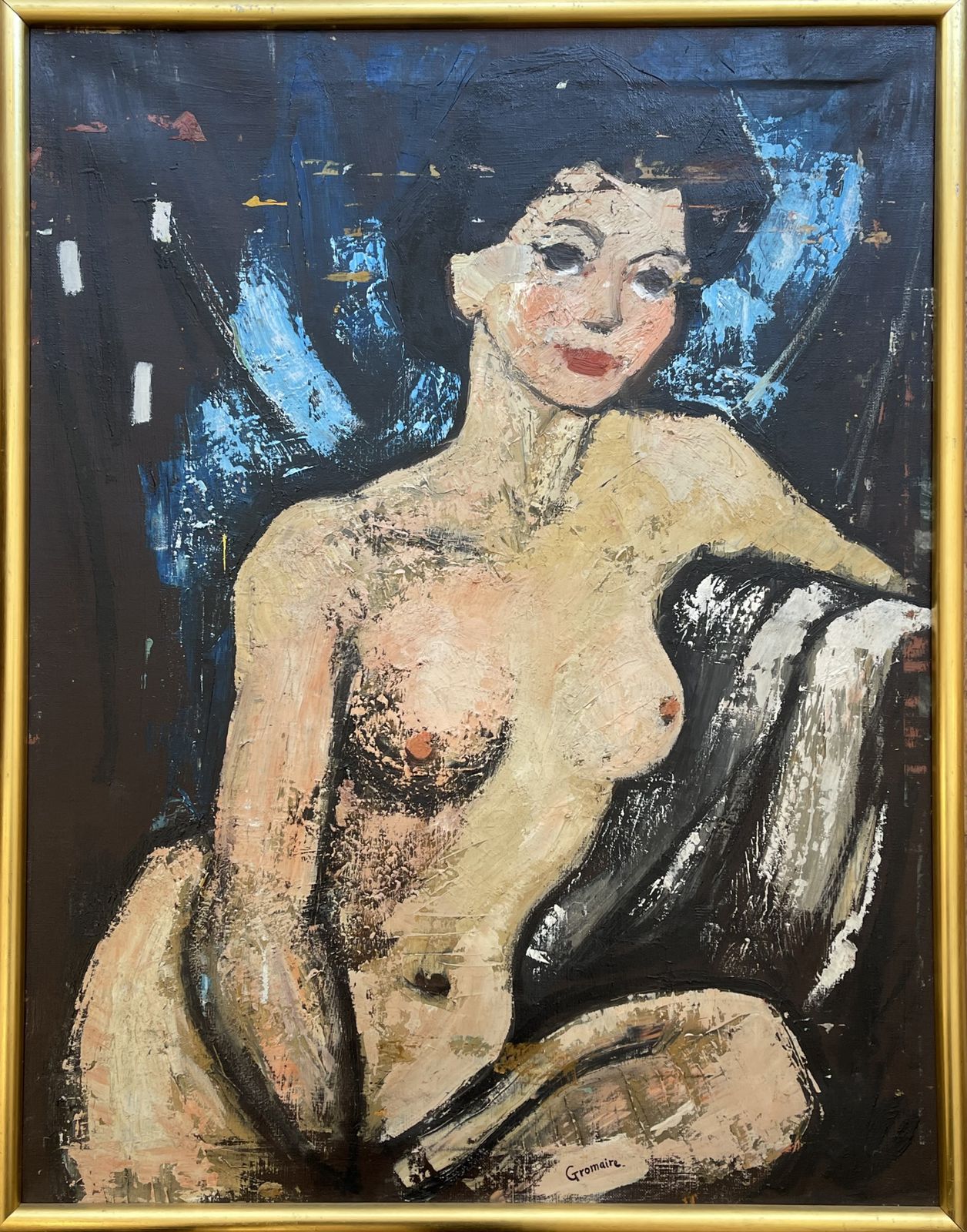 "Female Nude" In The Manner Of Marcel Gromaire (1892 1971)