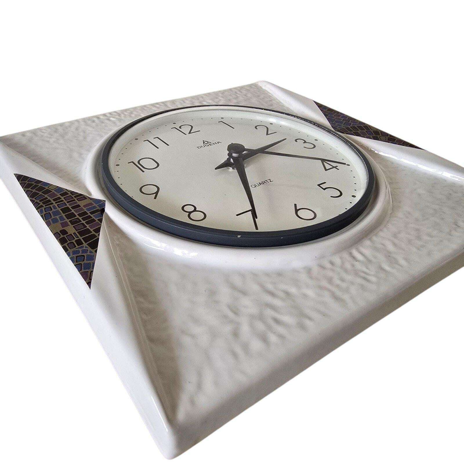 Delightful Vintage Mid Century Germany Wall Clock Dugena 1980s photo Home Decor