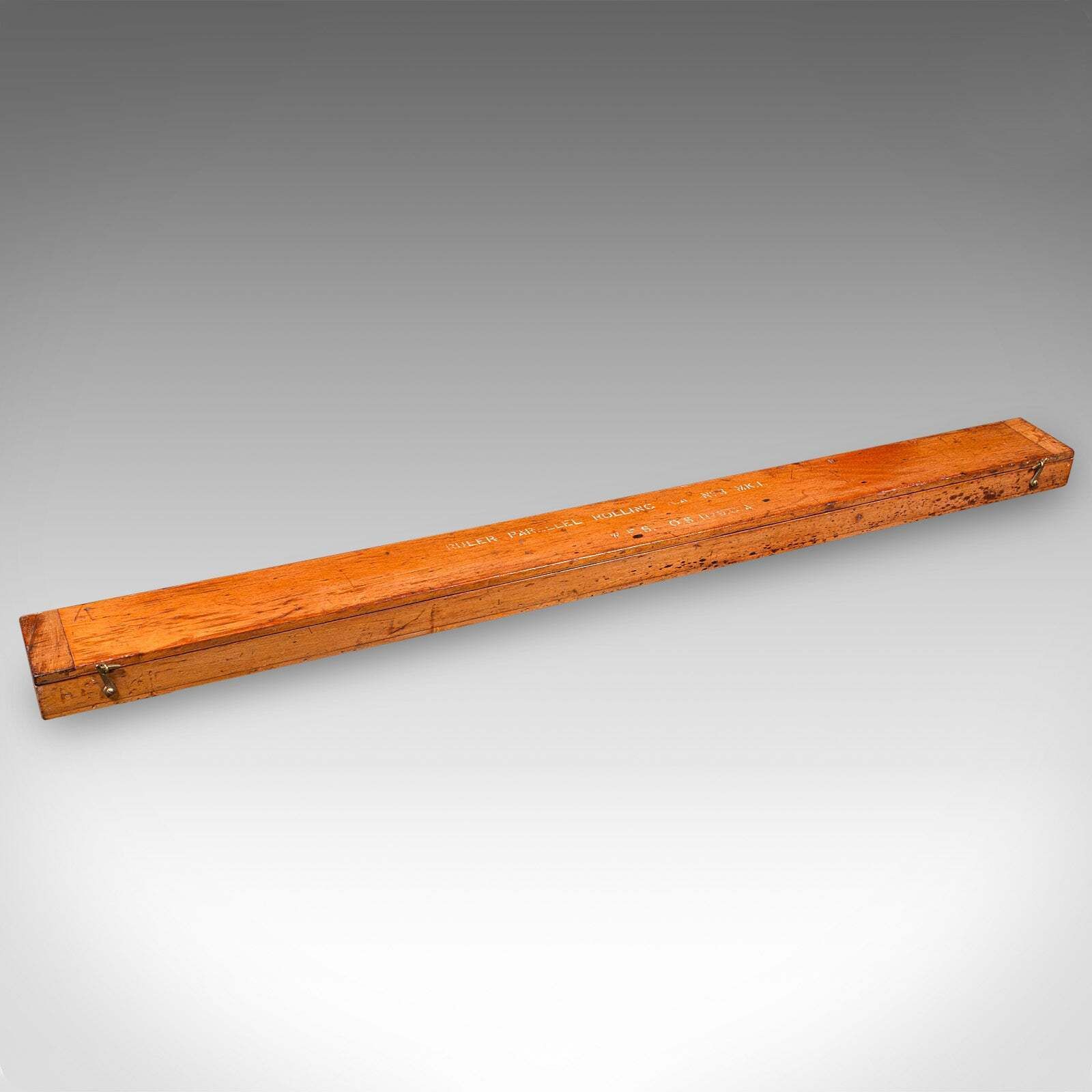 Antique Rolling Ruler, English Cartographer’s Instrument, Architect, Edwardian photo vintage