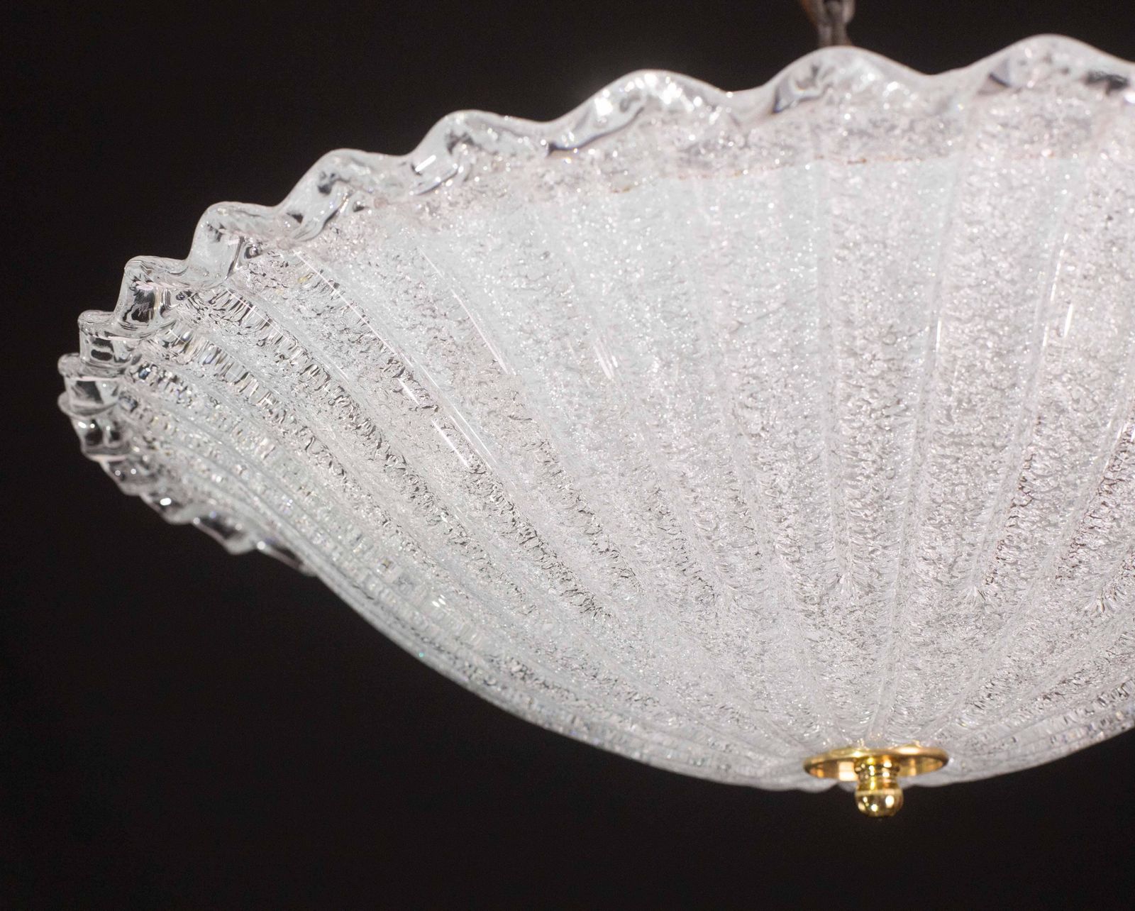 photo for sale Charming Italian Pink Murano Glass Ceiling Fixture, Murano, 1960