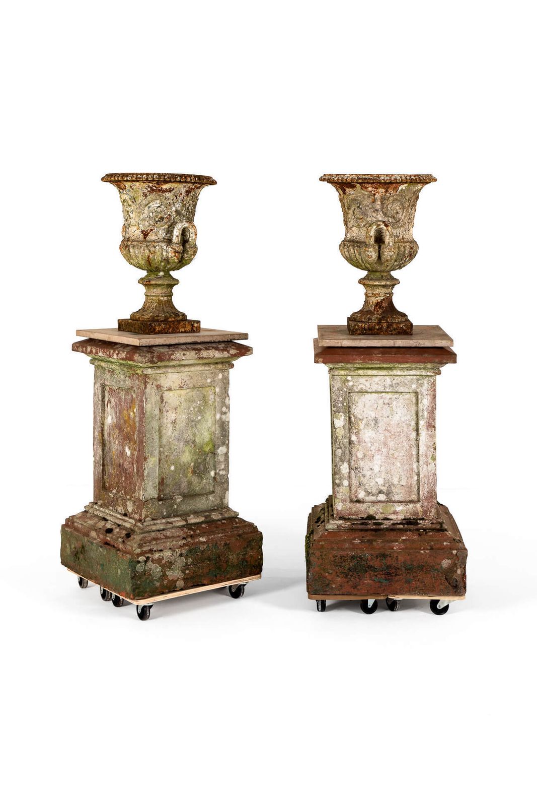 Pair Of 19th Century Terracotta Pedestals photo for sale