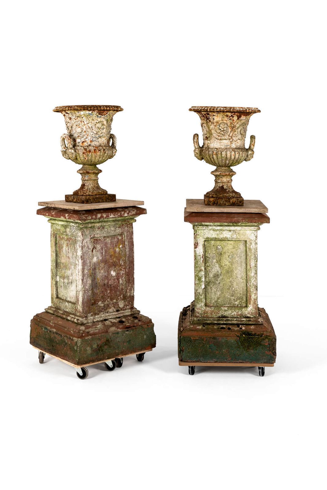 Pair Of 19th Century Terracotta Pedestals photo 2941.0