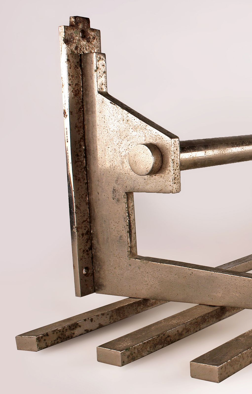 Early 20th Century Art Déco French Metal Brass Wall Coat Hanger/Rack Designed By La Maison Desny photo vintage