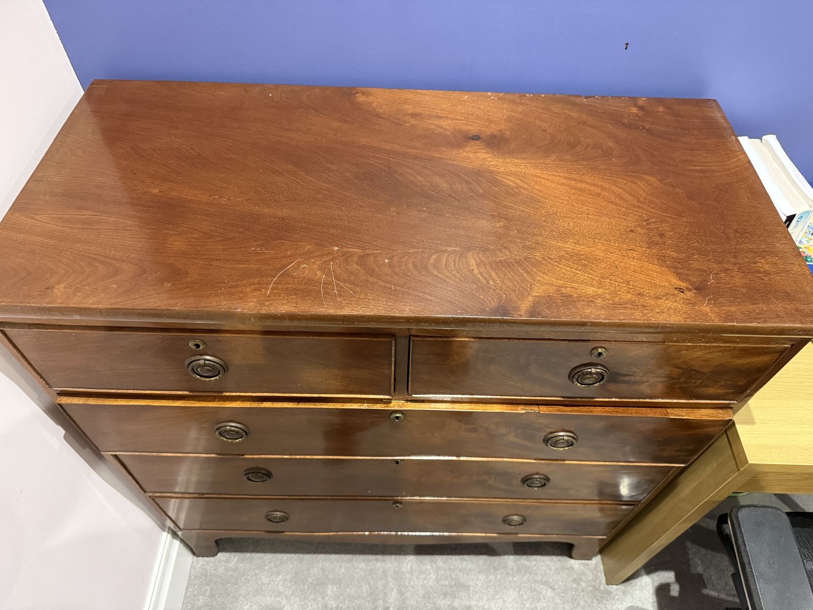 19th Century Mahogany Chest Of Drawers