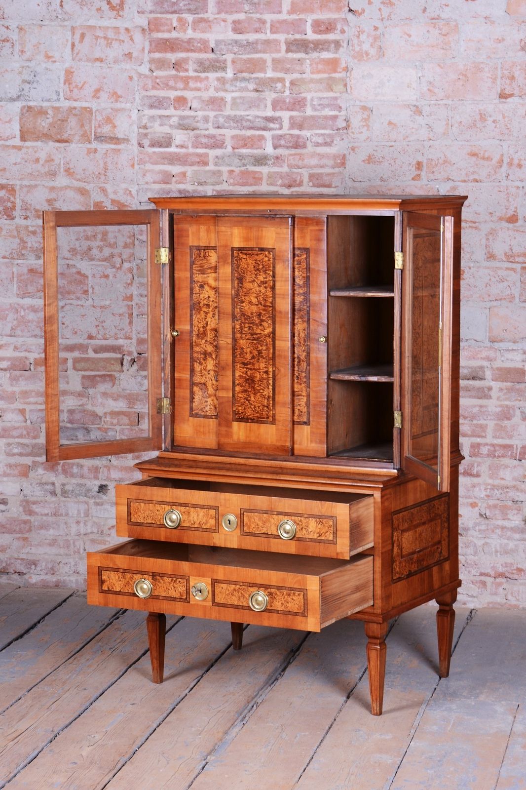 photo furniture Restored Empire Sideboard, Cherry Wood, Revived Polish, Czech, 1790s