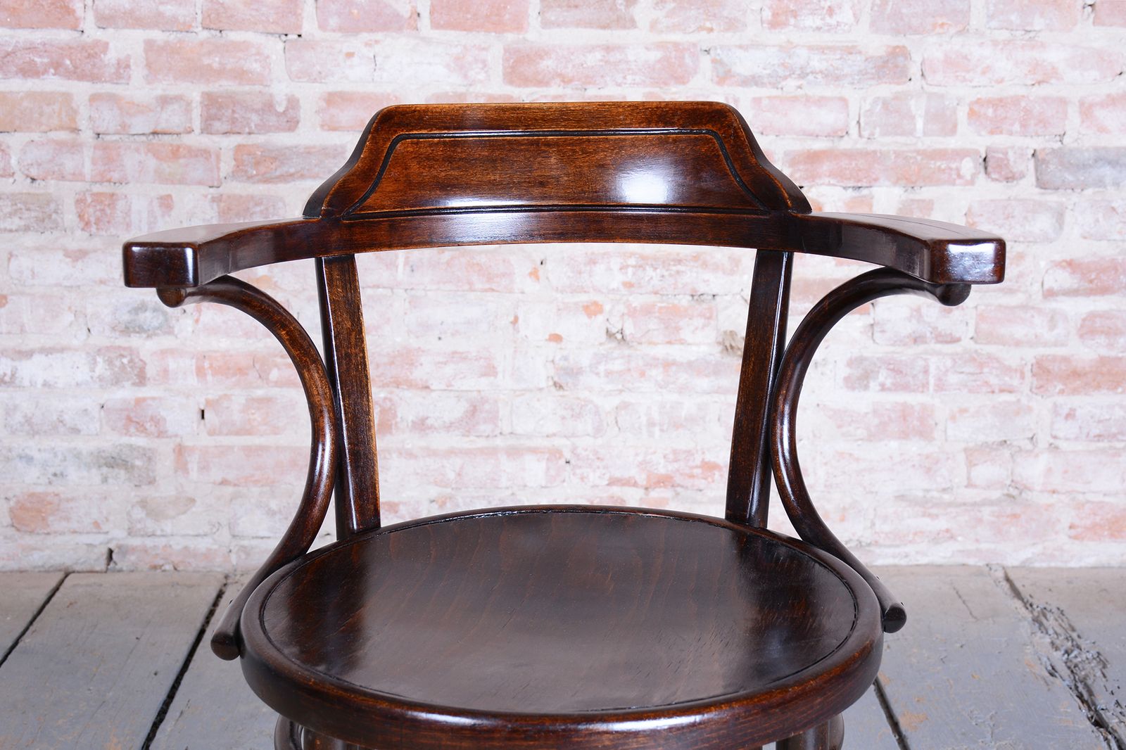 Restored Art Deco Chair, Beech Wood, Revived Polish, Czech, 1920s photo buy