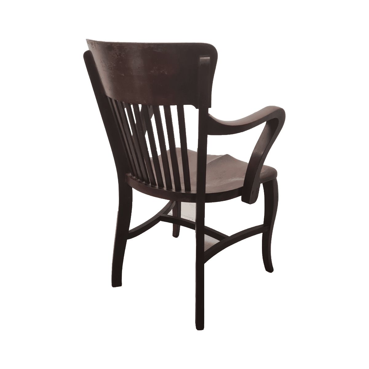 Antique English Mahogany Desk Chair, Early 1900s photo vinterior