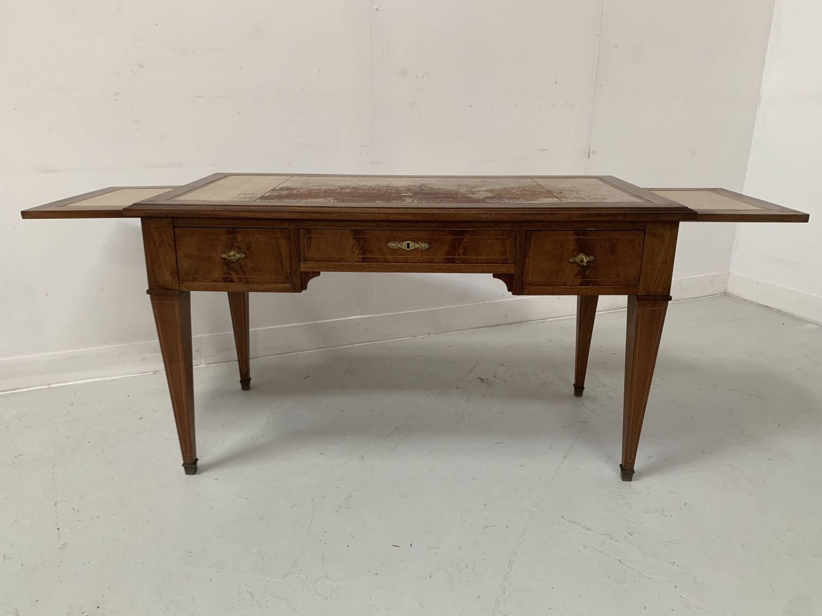 Directoire Style Desk In Mahogany And Veneer, 20th Century photo vintage