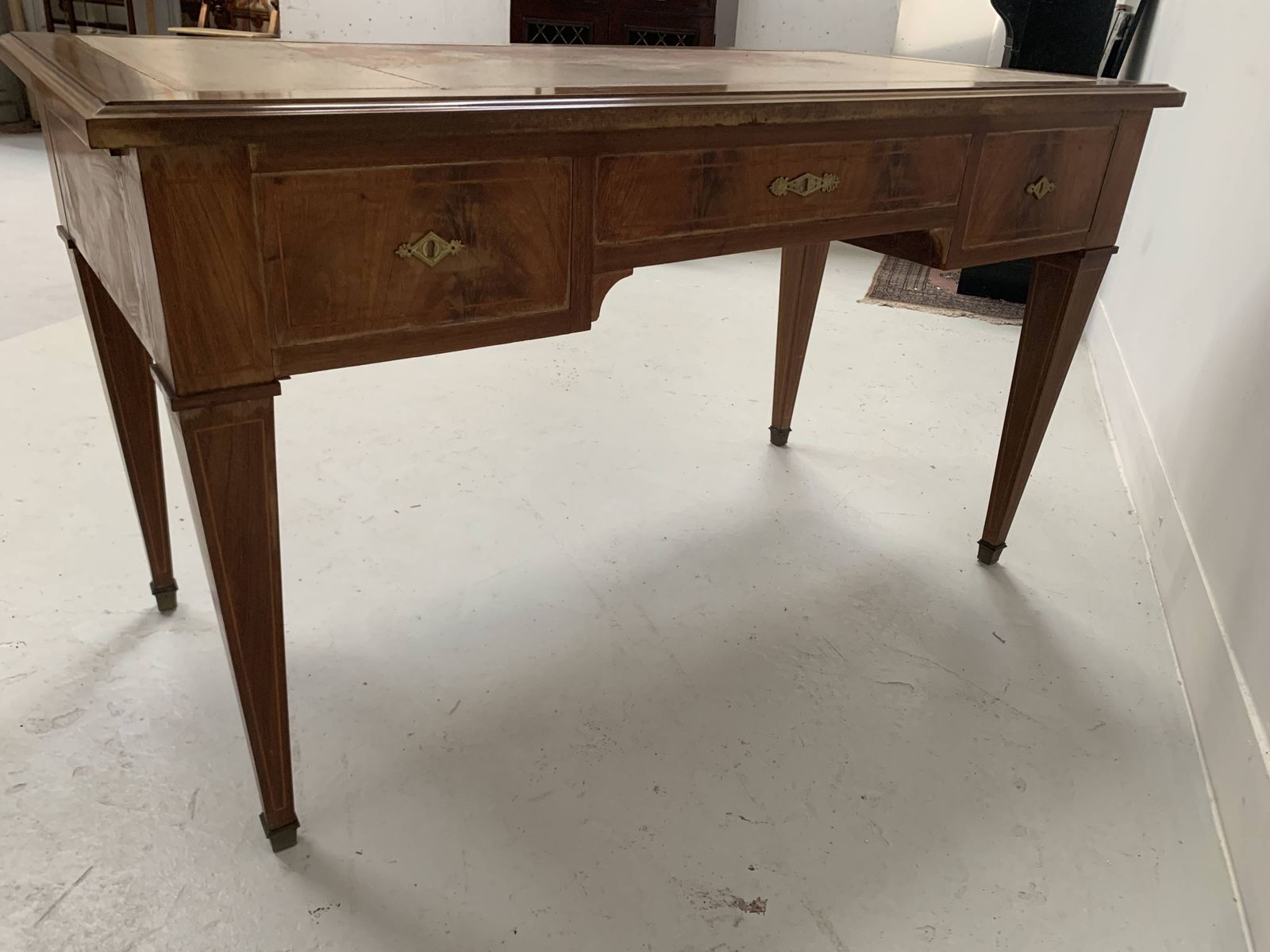 photo furniture Directoire Style Desk In Mahogany And Veneer, 20th Century