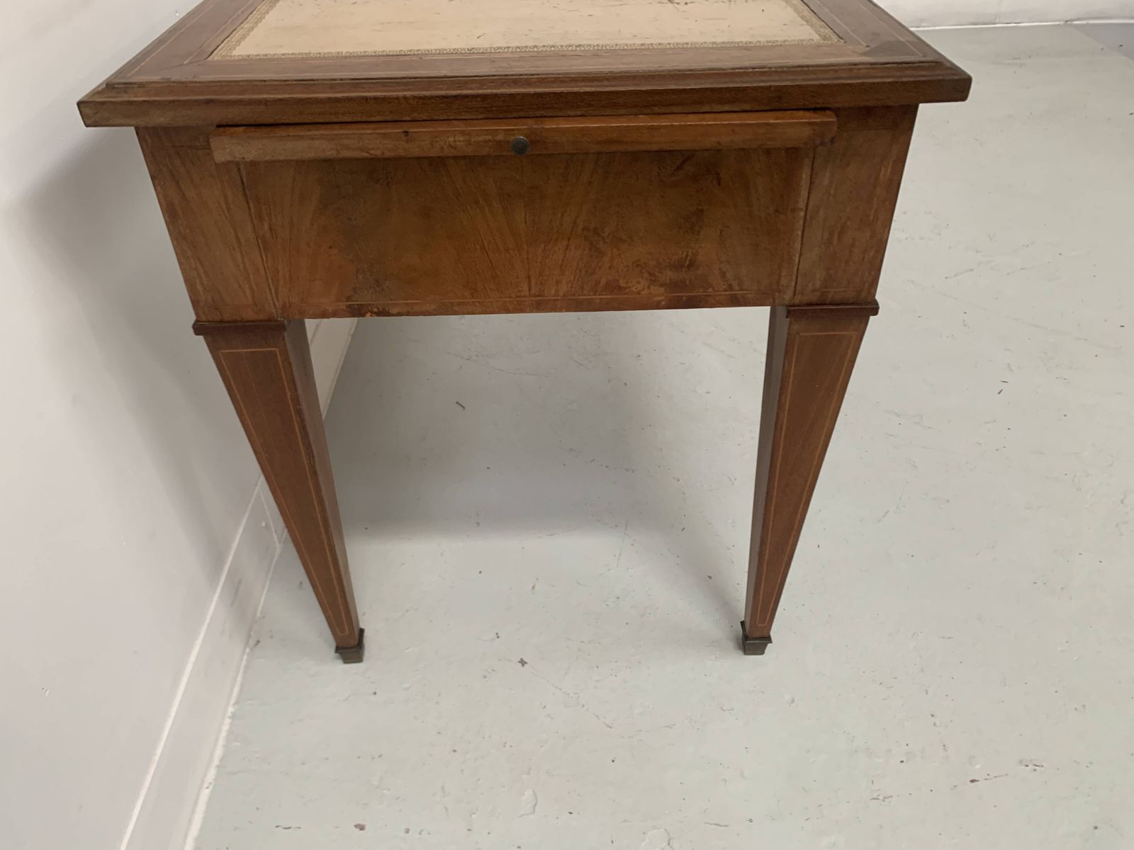 Furniture Directoire Style Desk In Mahogany And Veneer, 20th Century photo