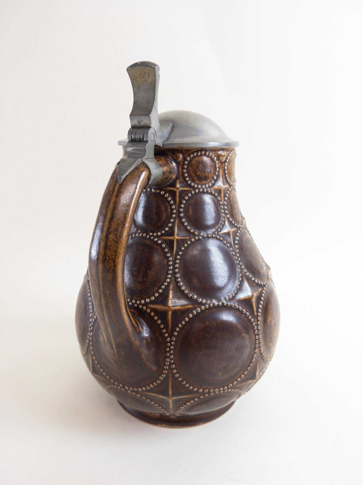 Antique Art Nouveau Beer Stein By Reinhold Merkelbach Stein   Designer Paul Wynand   Stein 2179 photo vintage