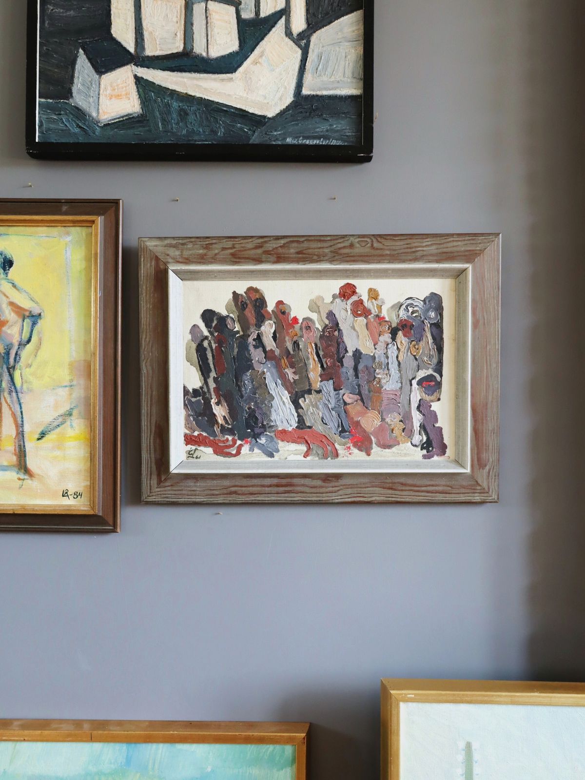 Procession Of Shadows  Oil Painting photo furniture