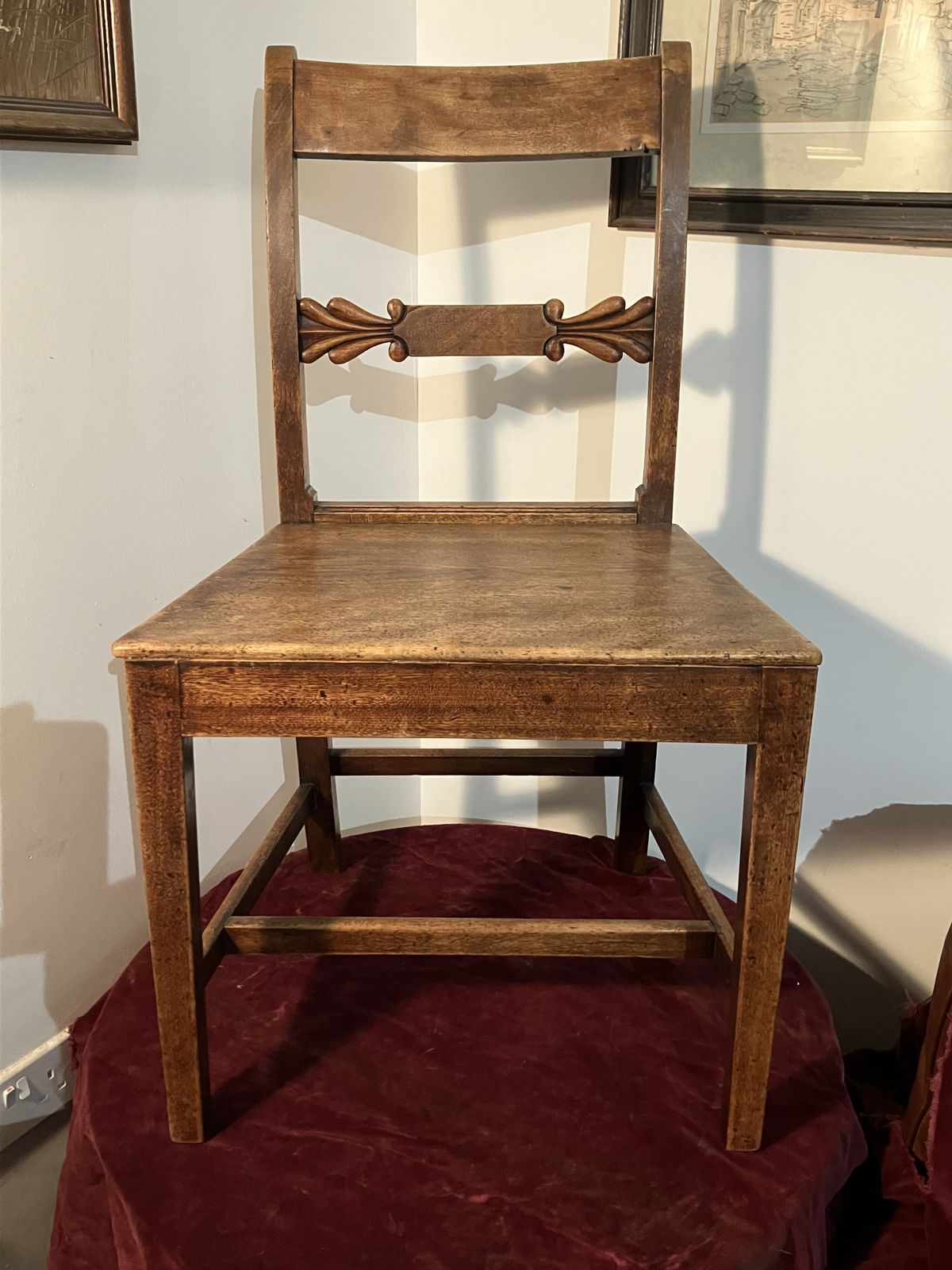18th Century Oak And Elm English Antique Chair photo vintage