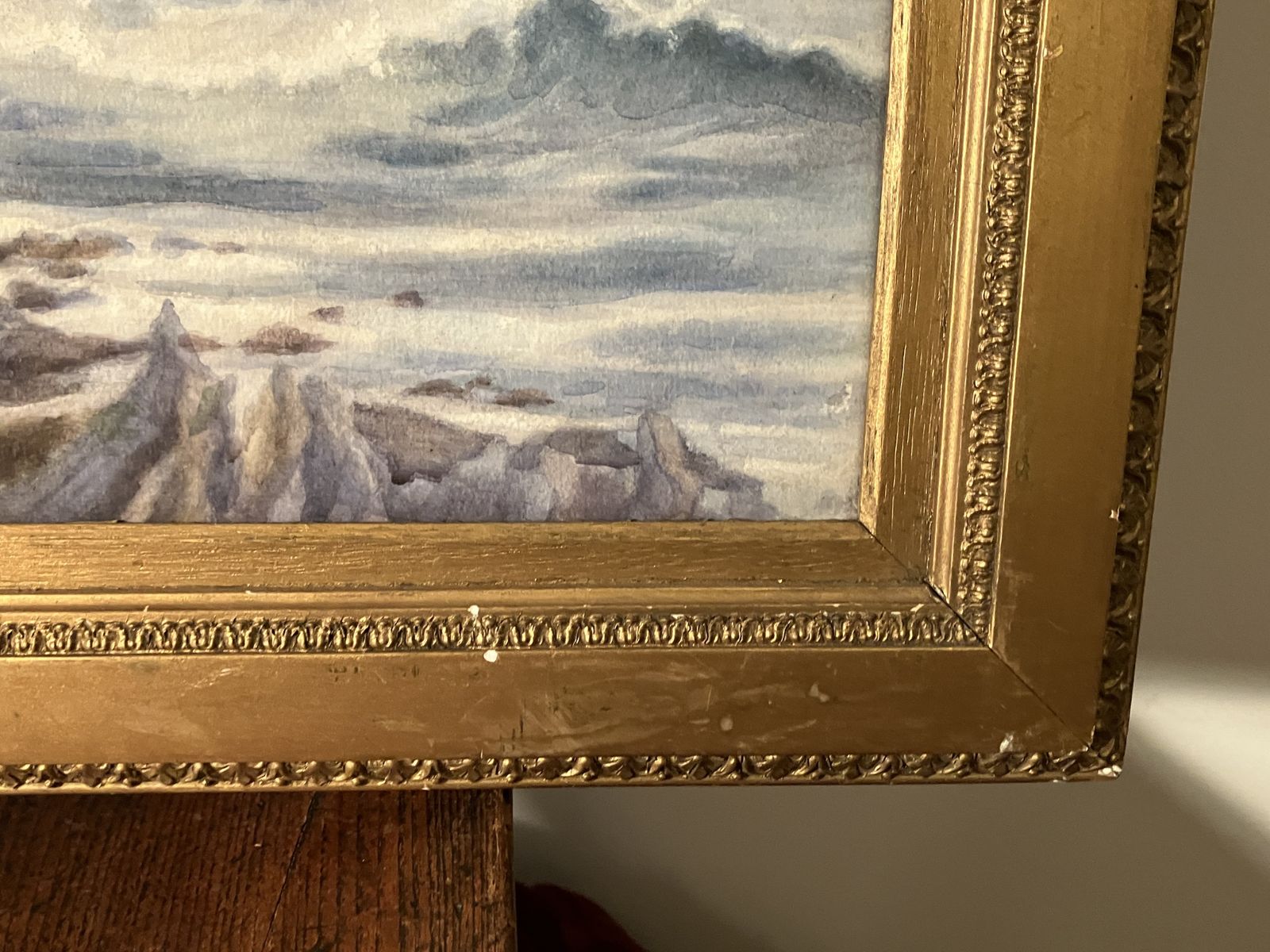 Original Work By Ada Elma Alberta Paterson C.1868–1948 Coastal Scottish Landscape Framed photo furniture
