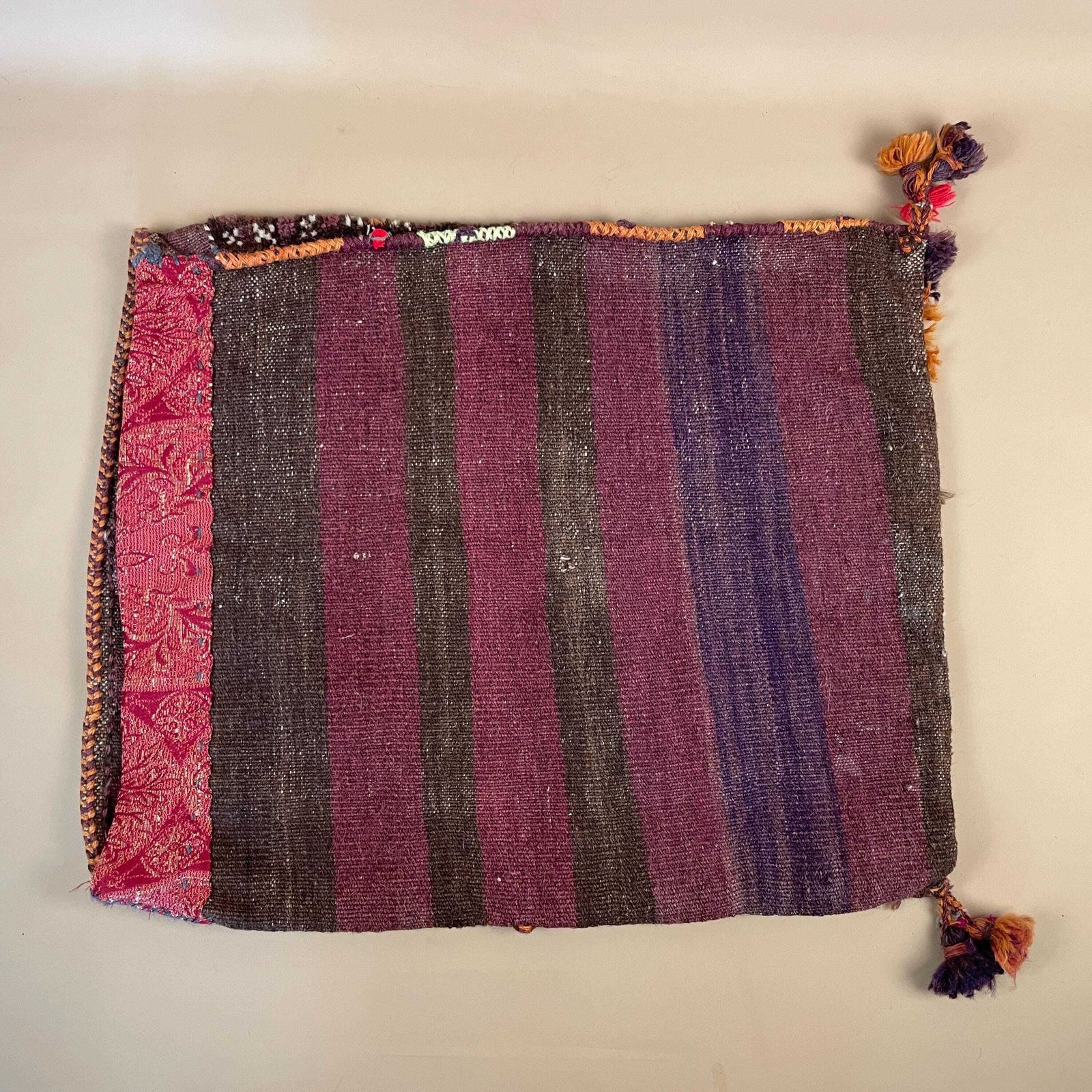 Antique Kilim Cushion Moroccan Rug Carpet Bolster Pillow Handwoven Handmade Woven Traditional Mat Fabric 49x59cm Scatter Vintage Old photo buy