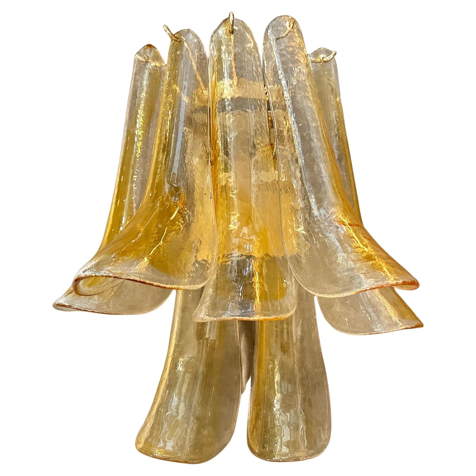 Four 1970s Mid Century Modern Murano Glass Petal Wall Sconces By La Murrina photo furniture