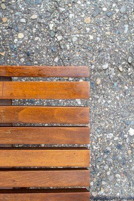 Italian Wooden Bench, 1950s photo 639.0