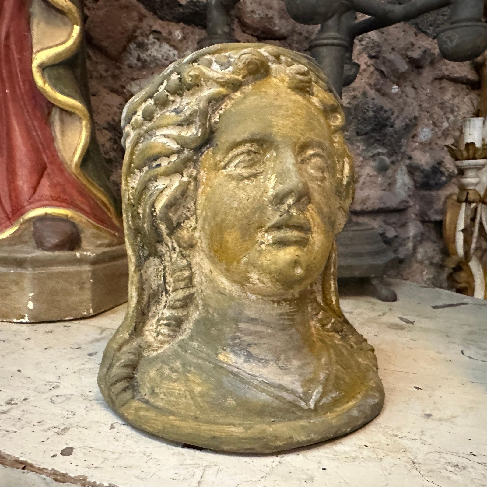 20th Century Neo Classical Hand Crafted Terracotta Sicilian Sculpture photo for sale