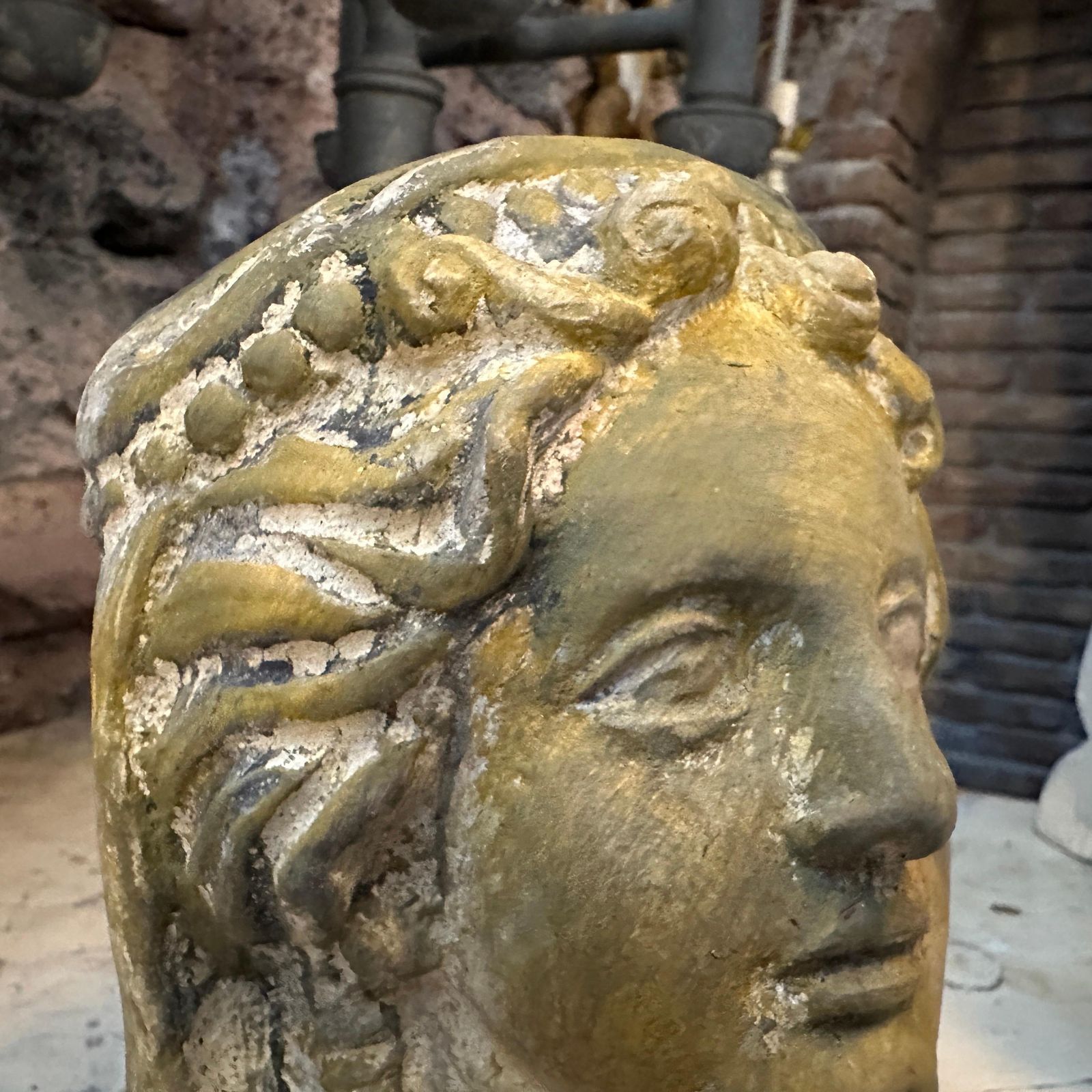 20th Century Neo Classical Hand Crafted Terracotta Sicilian Sculpture photo Art