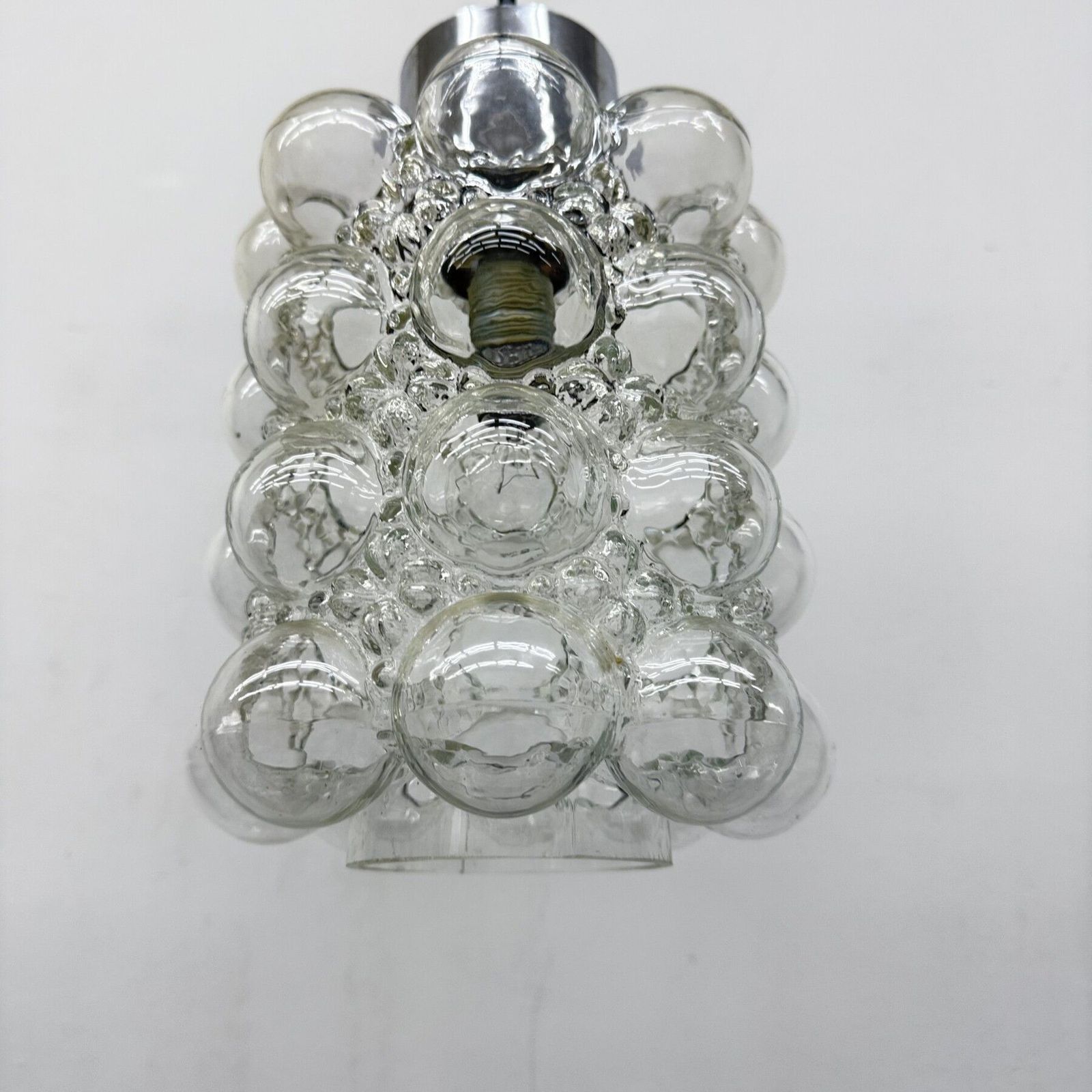 Large Bubble Glass Pendant By Helena Tynell For Limburg, Germany, 1970s photo 906.0