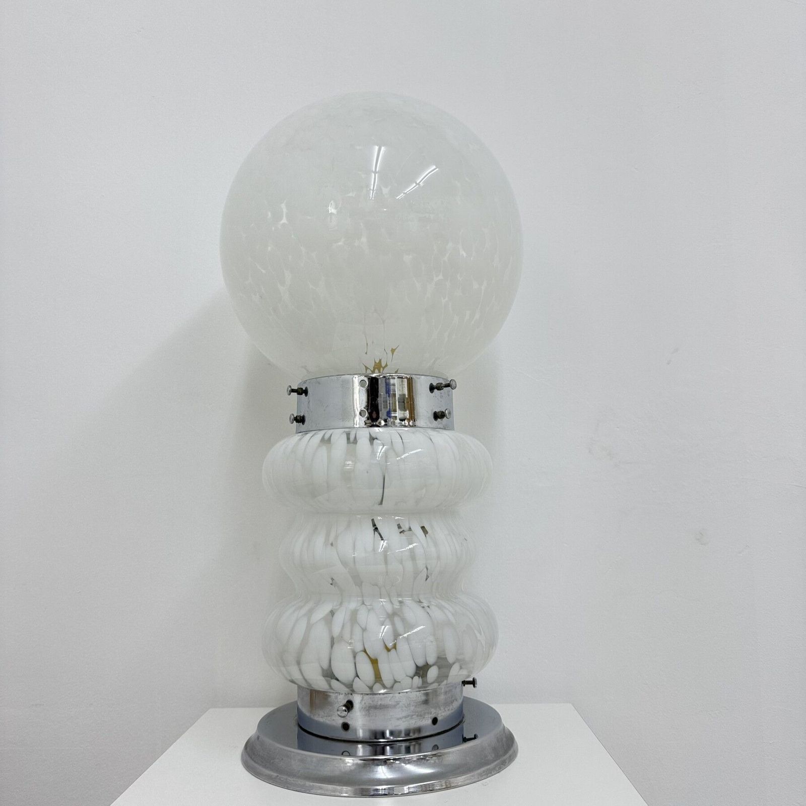 Mid  Century Design Mazzega Carlo Nason Glass Table Lamp / Floor Lamp , 1970s