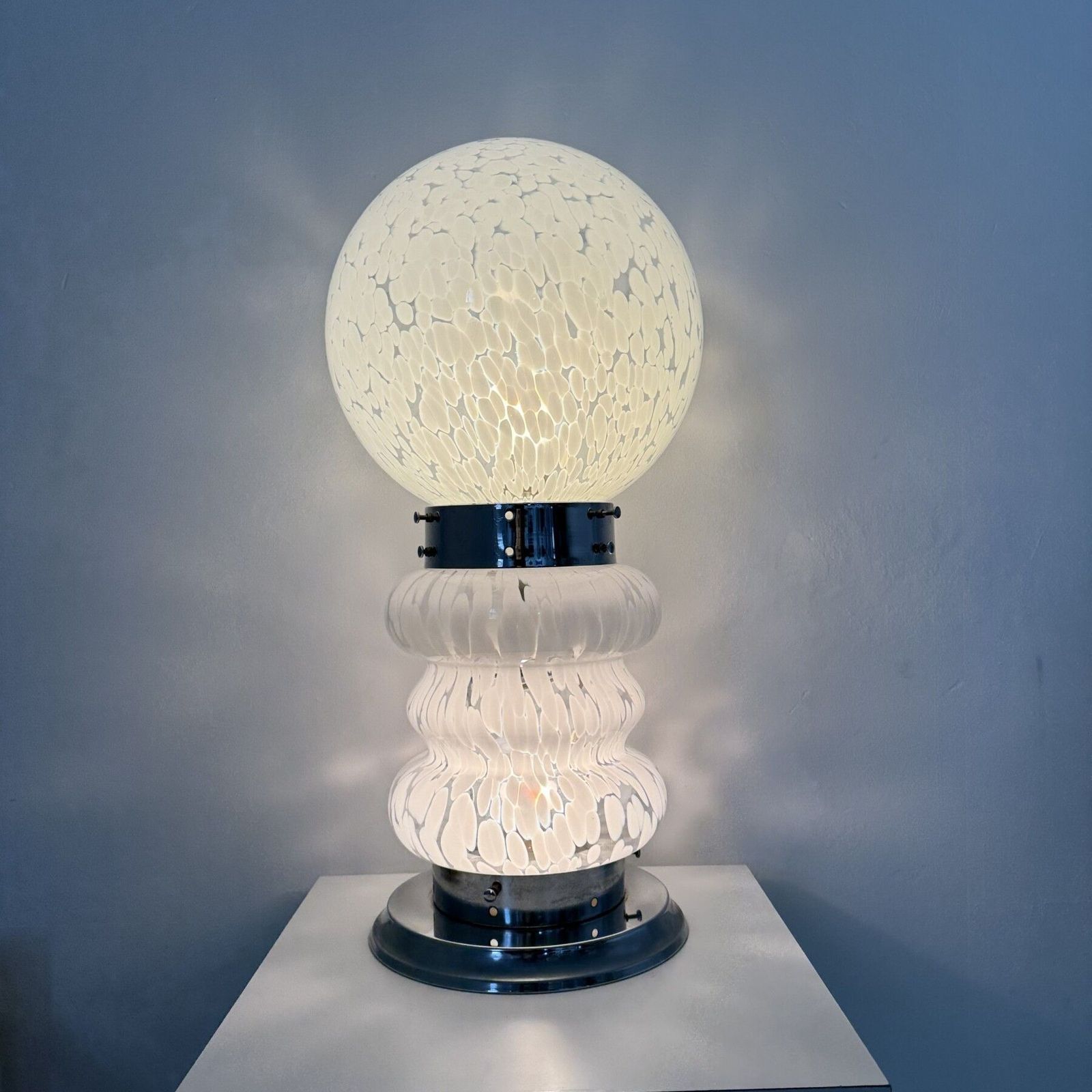Mid  Century Design Mazzega Carlo Nason Glass Table Lamp / Floor Lamp , 1970s photo for sale