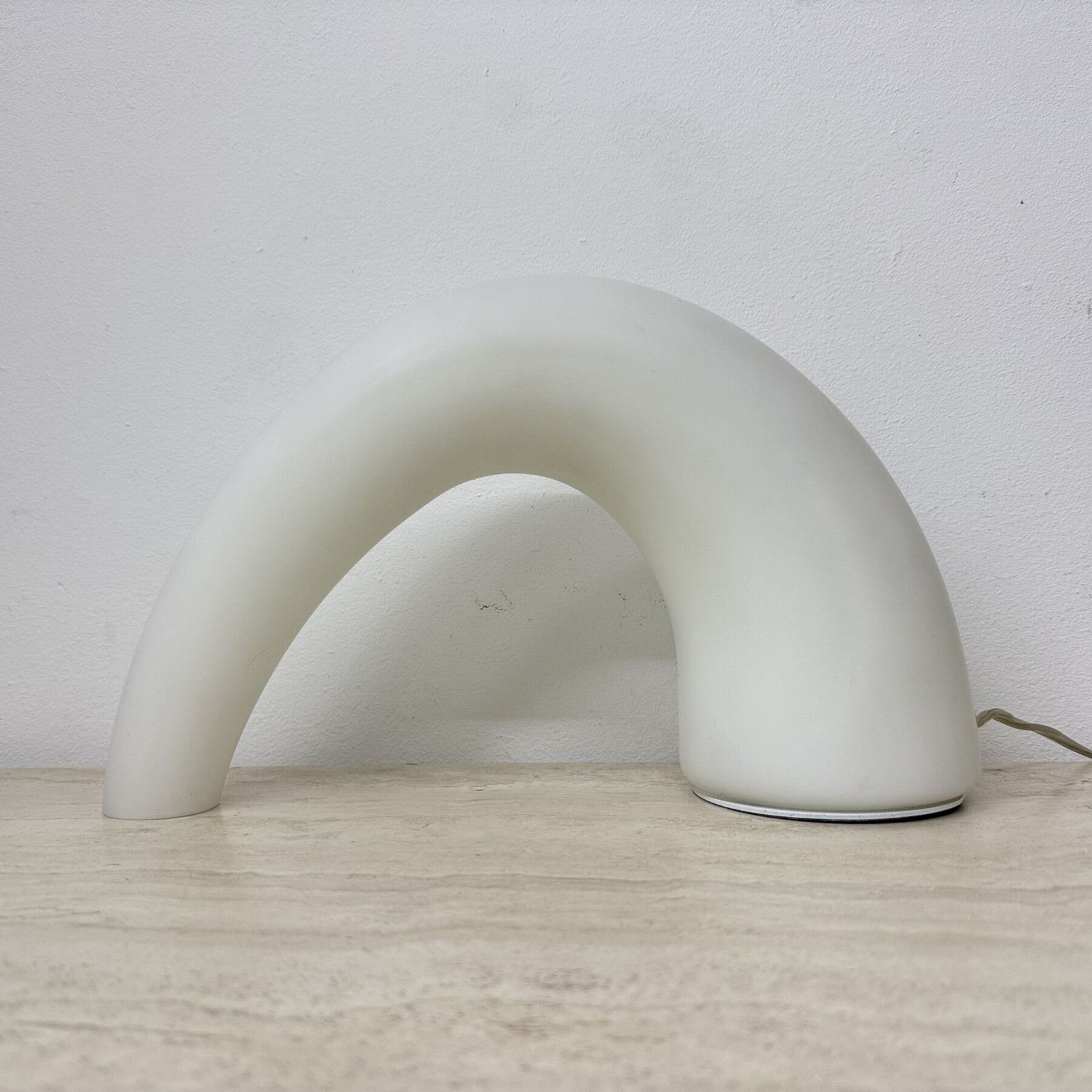 Fontana Arte Thor Glass Table Lamp , 1980s Italy photo vinterior