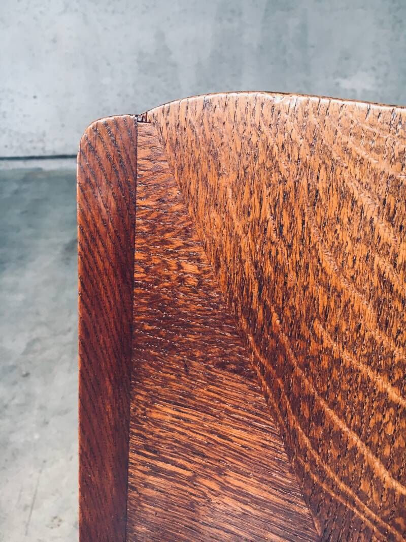 photo vintage Art Deco Design Eetkamerstoelen, België Jaren 1920
